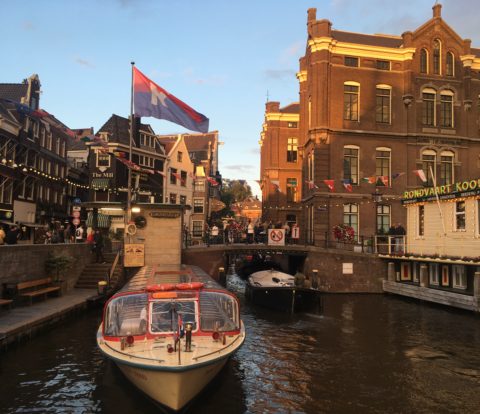 オランダ、アムステルダムの運河